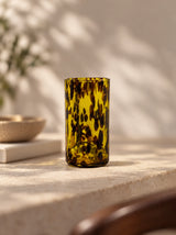 Savanna yellow hand-blown drinking glass